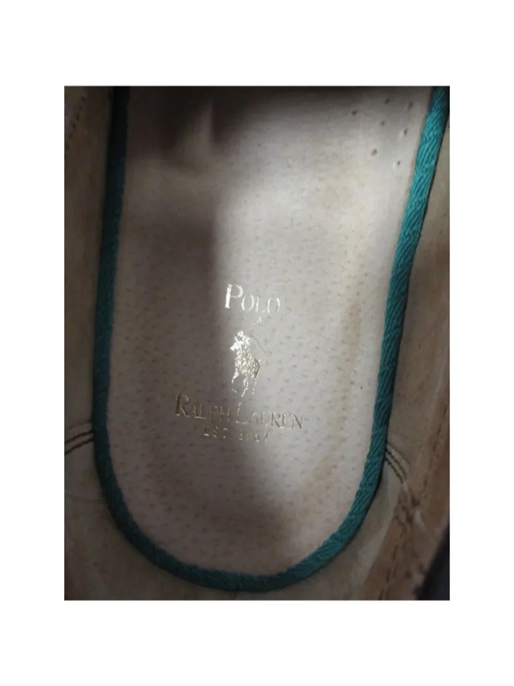 Polo Ralph Lauren Boat Shoes 11.5 D Blackley 4 Eye Oiled Suede Leather